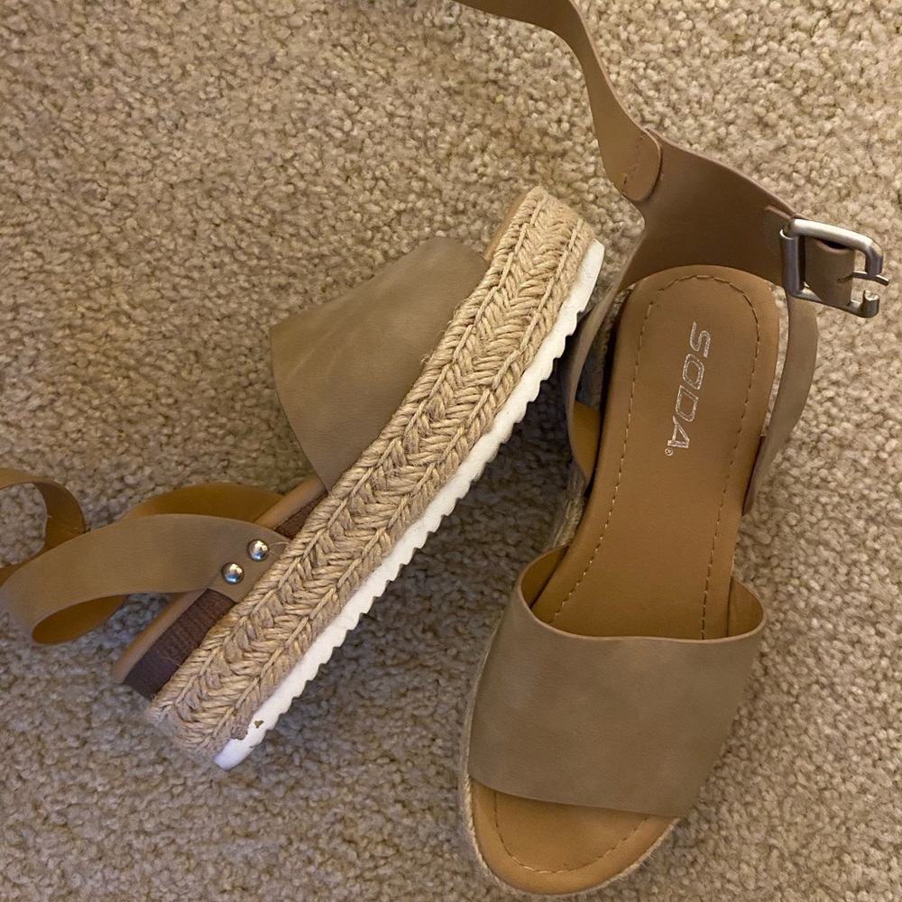 COPY - Espadrille Sandals - nude color suede